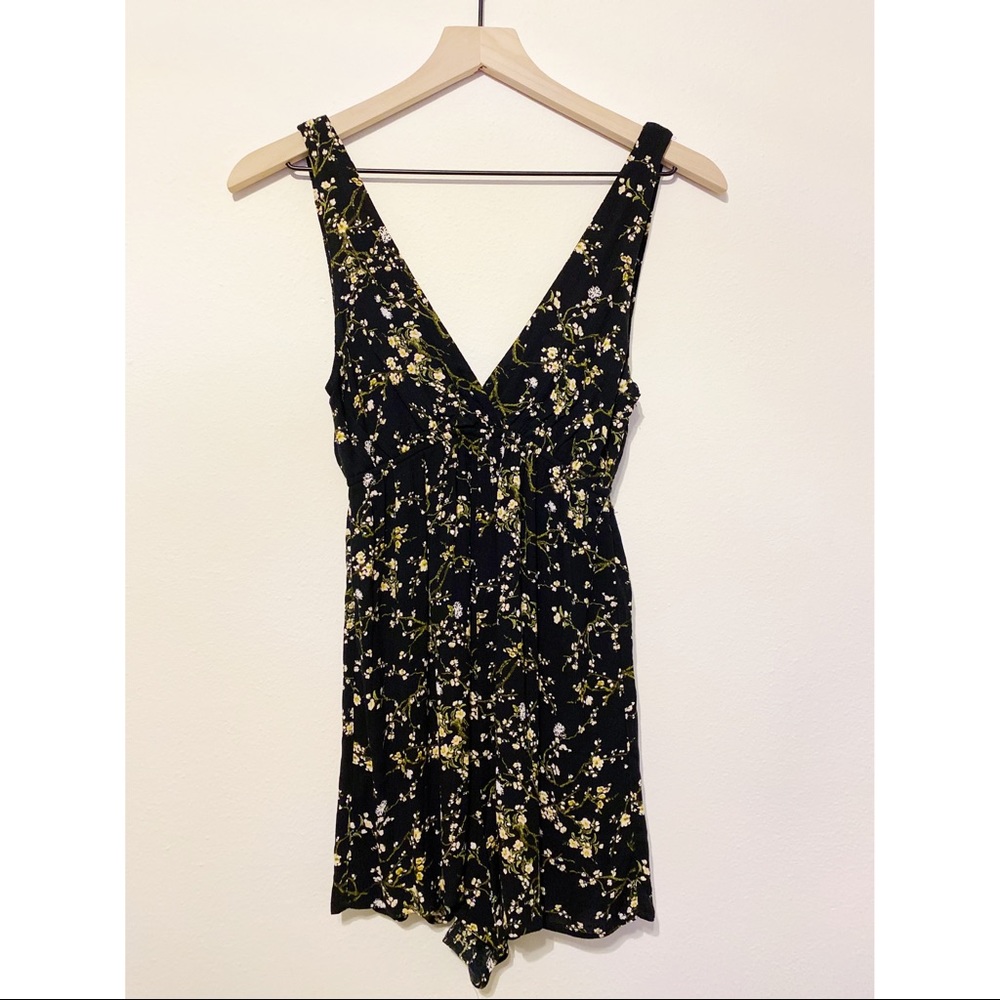 Wild Fable Black Floral Romper